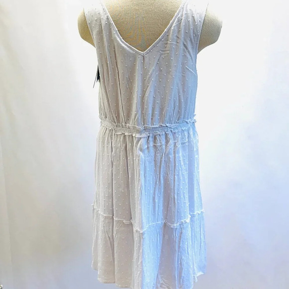 NWT Speechless Juniors Sleeveless V-Neck Fully Lined White Dress Size Medium - Picture 9 of 15